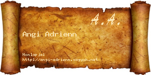 Angi Adrienn névjegykártya